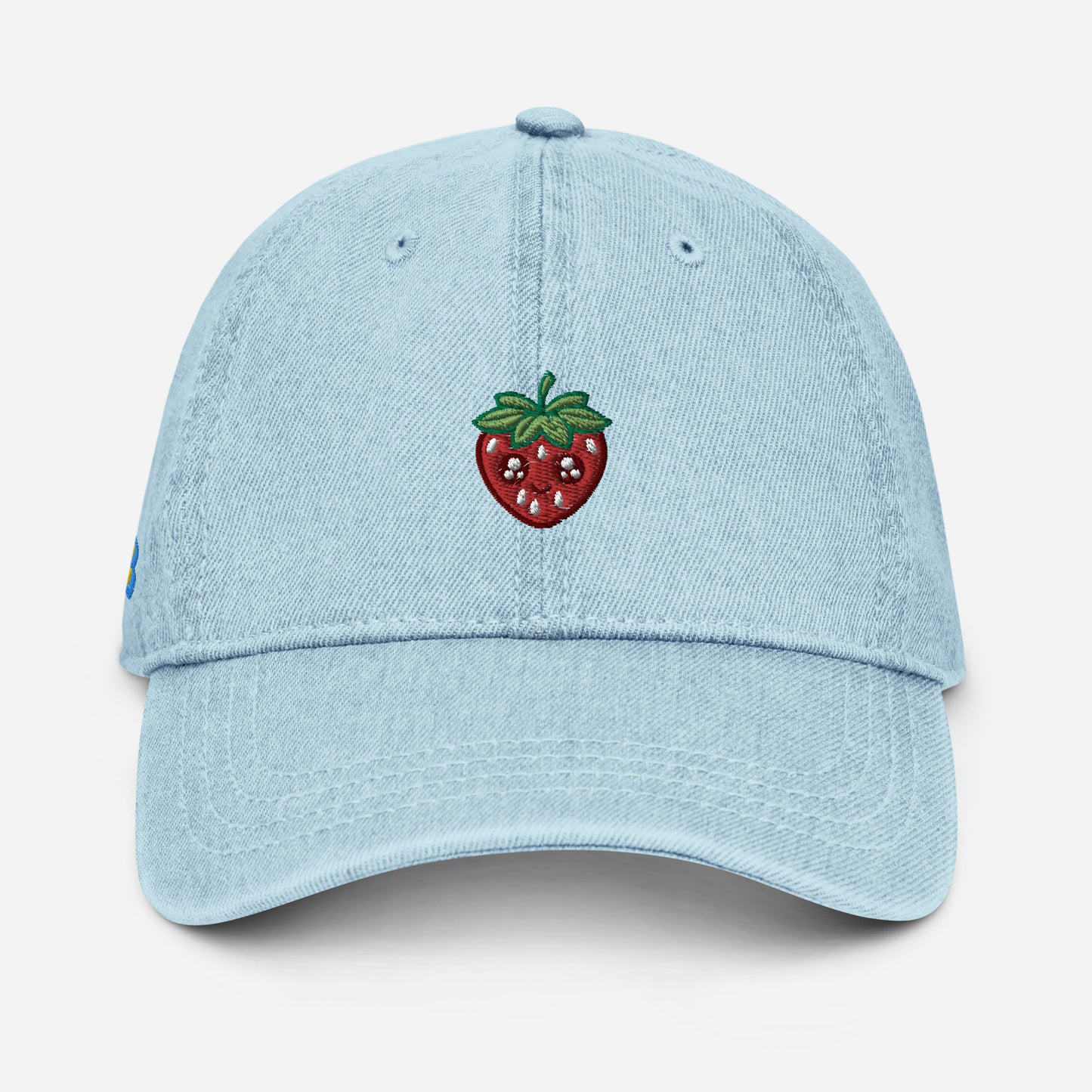 Strawberry Light Blue Hat
